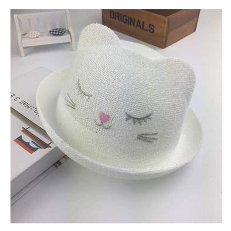 month baby straw boy sun hat