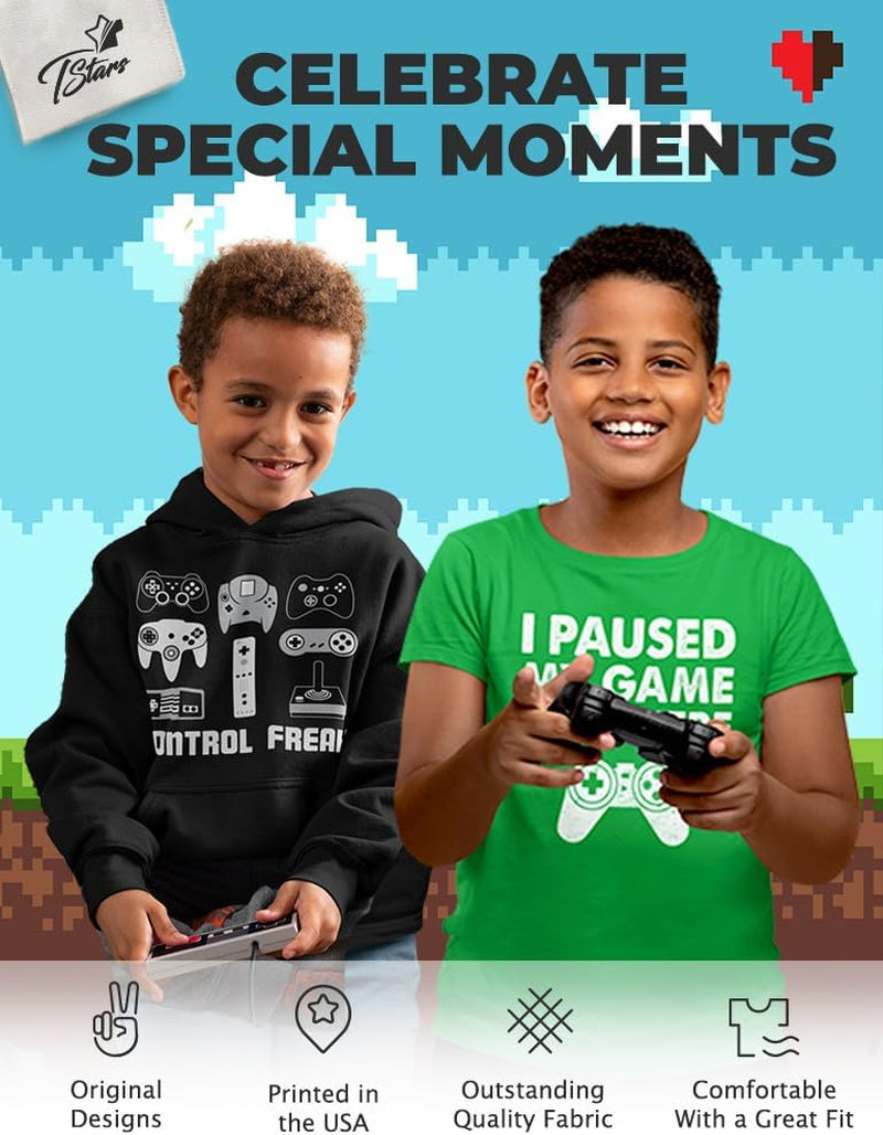 Kids Gaming Apparel I Paused My Game Gifts for Gamers Sweatshirts Hoodies