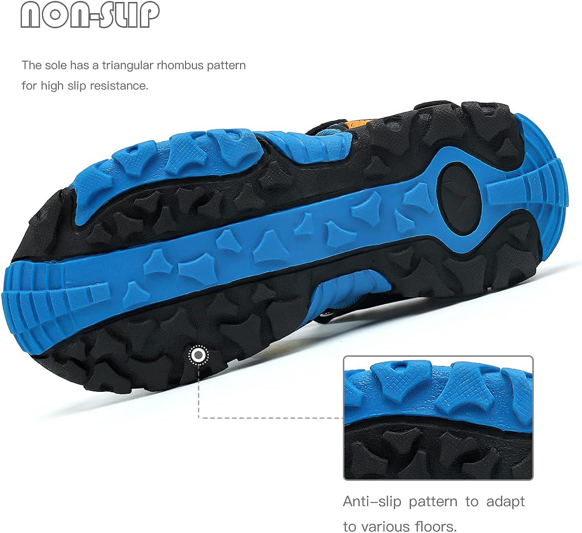 Boys Sandals Closed Toe Sport Sandals Summer Shoes for Kids Walking Hiking Athletic Outdoor
