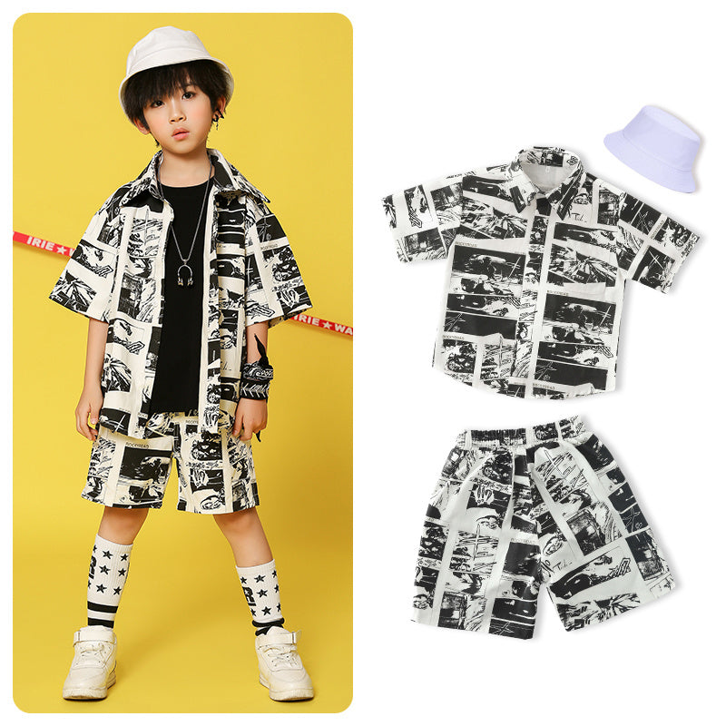 Fashion All-Match Boy Model Catwalk Suit