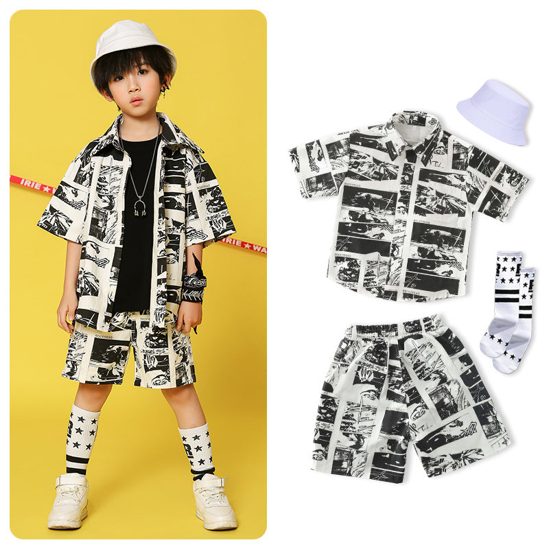 Fashion All-Match Boy Model Catwalk Suit