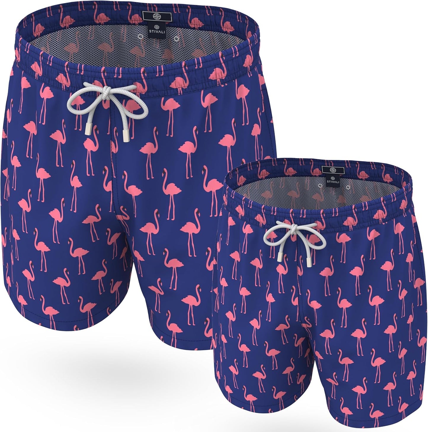 Stivali Father Son Matching Swim Trunks - Modern Swimming Trunk Set - Daddy Son Bathing Suits