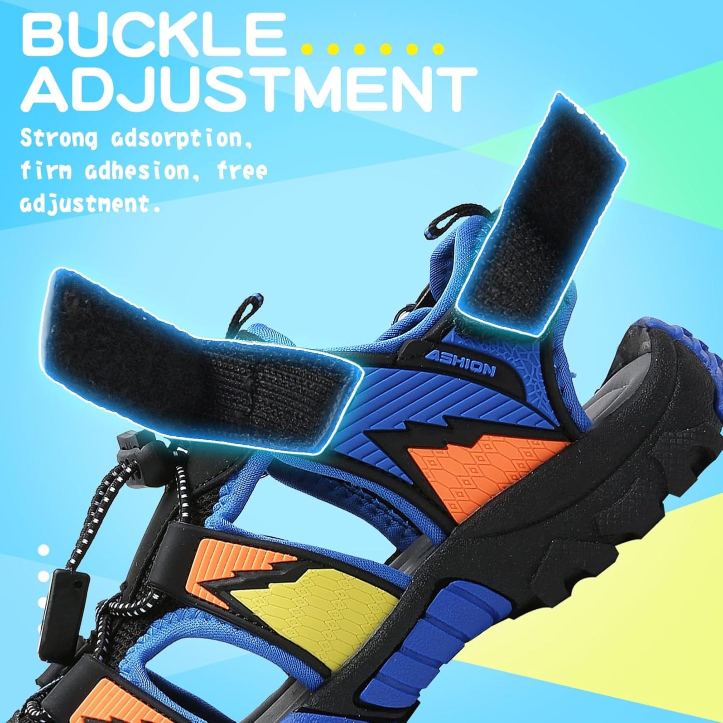 Boys Sandals Closed Toe Sport Sandals Summer Shoes for Kids Walking Hiking Athletic Outdoor