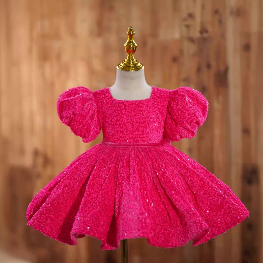 Girl Jumpsuit Costume Western Style Flower Girl Short Skirt