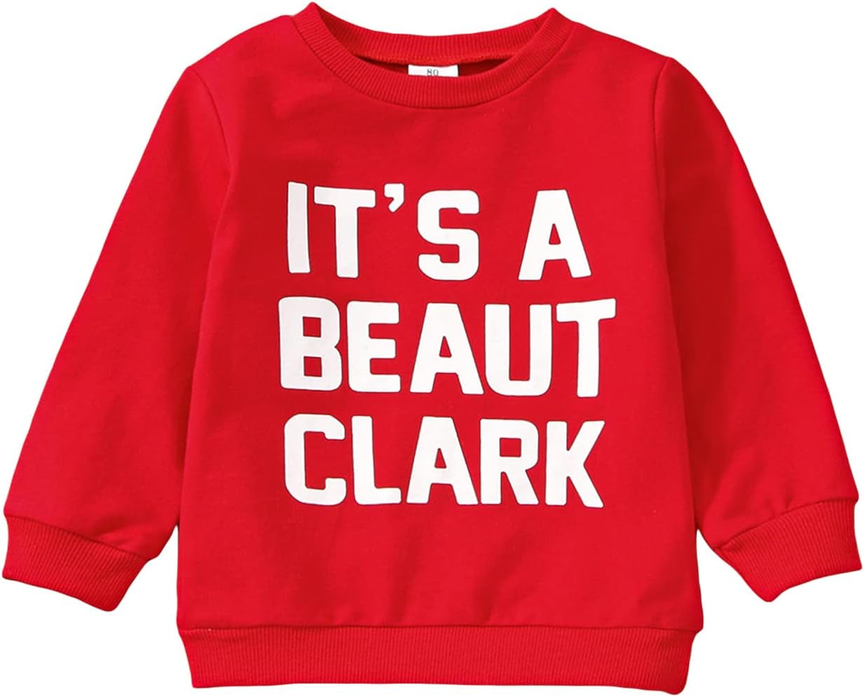 Toddler Baby Boy Girl Clothes Funny Letter Sweatshirt Long Sleeve Shirt Sweater Baby Twins Fall Winter Tops