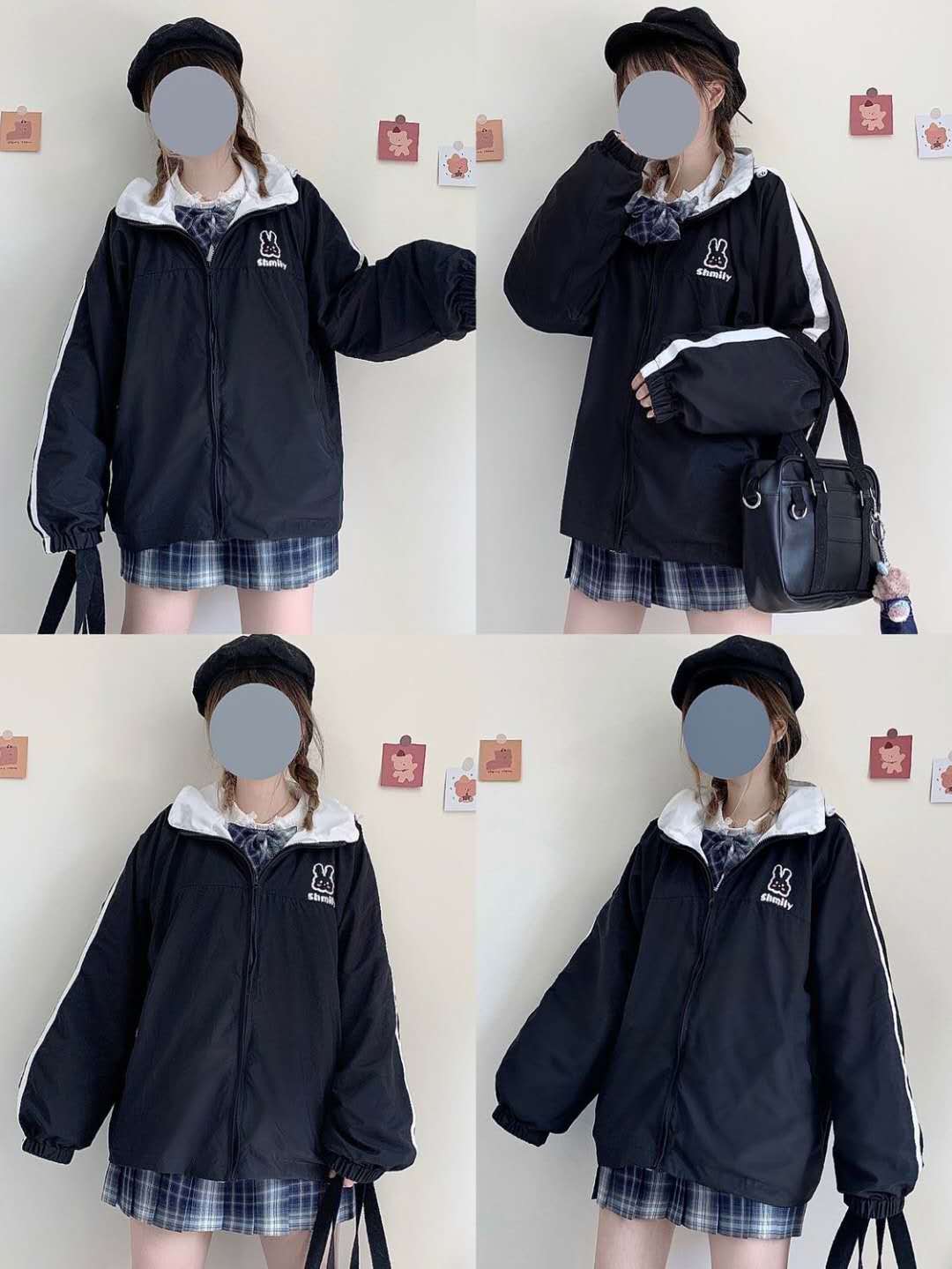 Spring And Autumn College Japanese Soft Girl Girl Cute Bunny Student