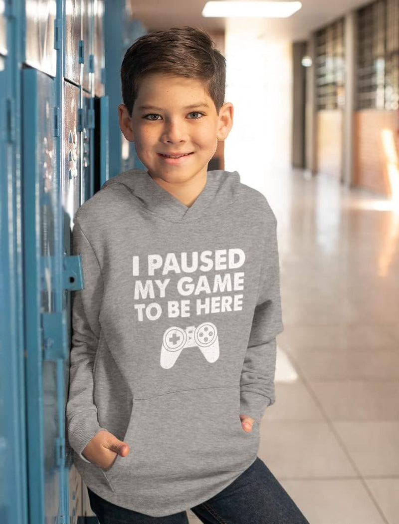 Kids Gaming Apparel I Paused My Game Gifts for Gamers Sweatshirts Hoodies
