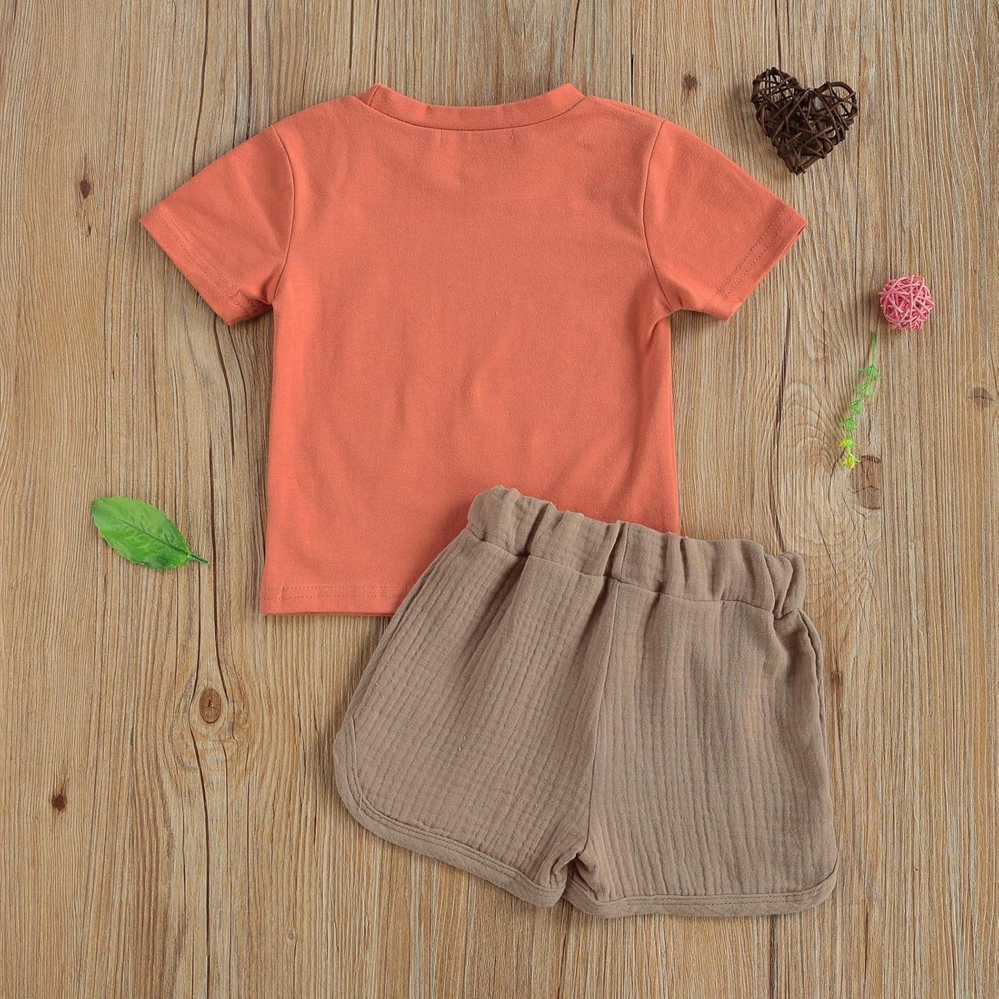 Summer Infant Baby Boy Clothes Here Comes the Sun T-Shirts Tops Solid Elastic Waist Shorts Set 2Pcs Toddler Casual Outfits