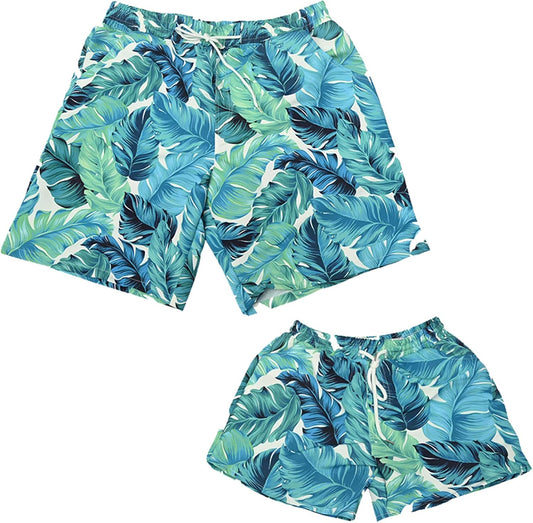 Family Matching Bathing Suits Father and Son Matching Swim Trunks