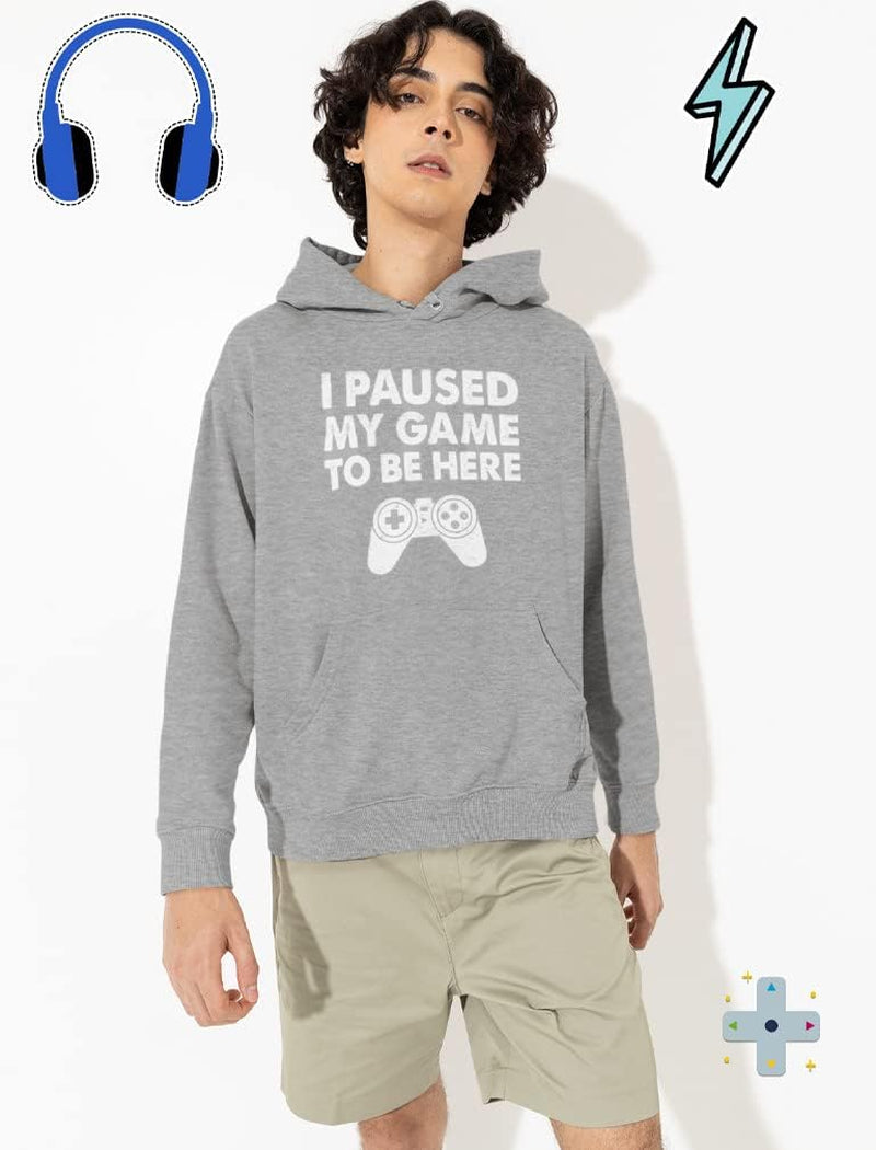 Kids Gaming Apparel I Paused My Game Gifts for Gamers Sweatshirts Hoodies