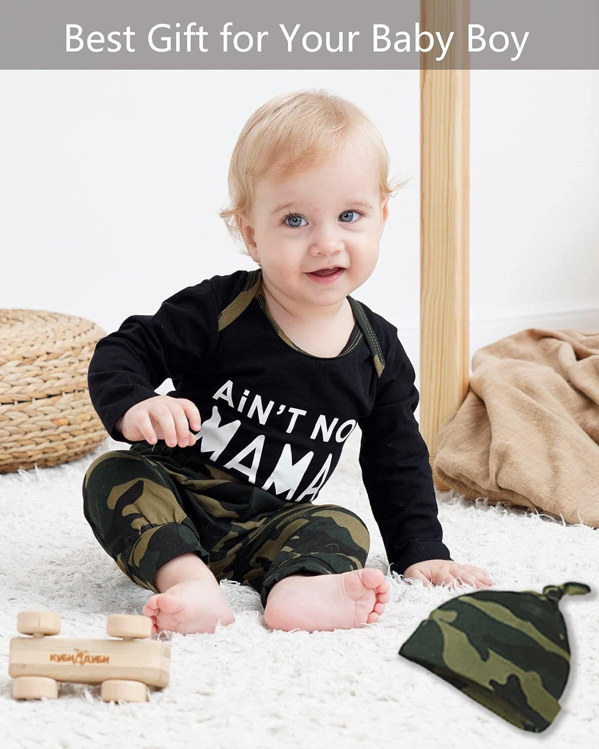 Newborn Baby Boy Clothes Outfits Letter Prined Romper Pants Set Baby Boy Clothing 0 3 6 9 12 18 Months